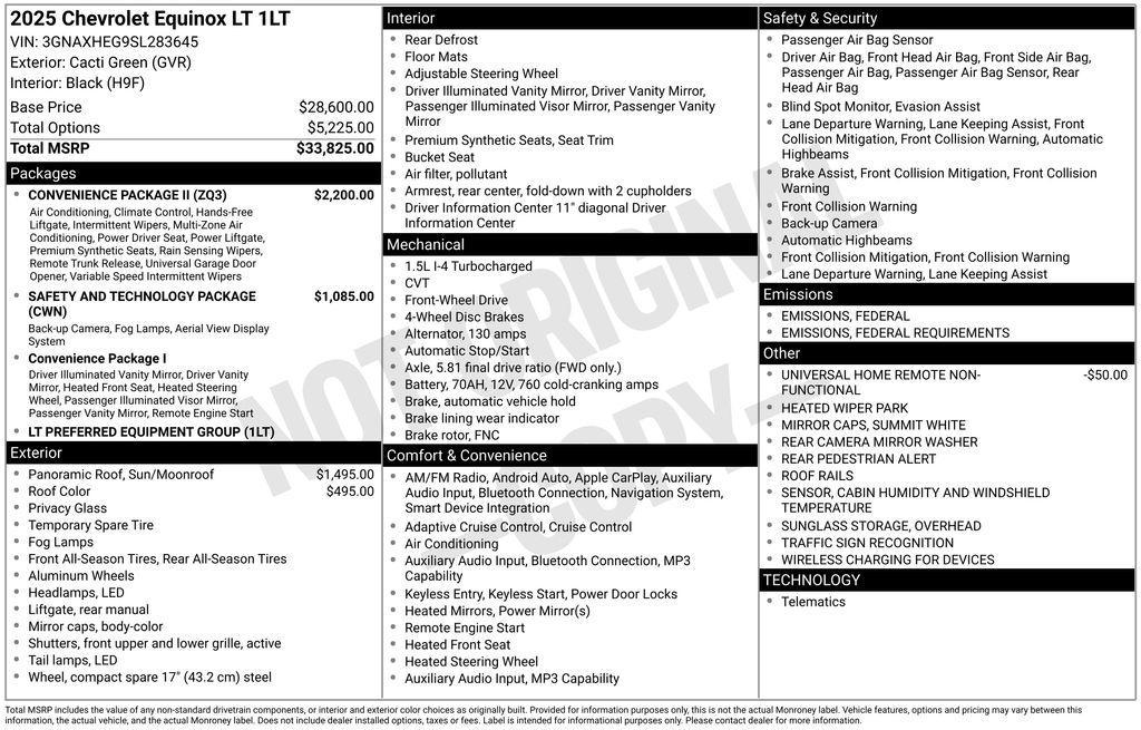 used 2025 Chevrolet Equinox car, priced at $26,000