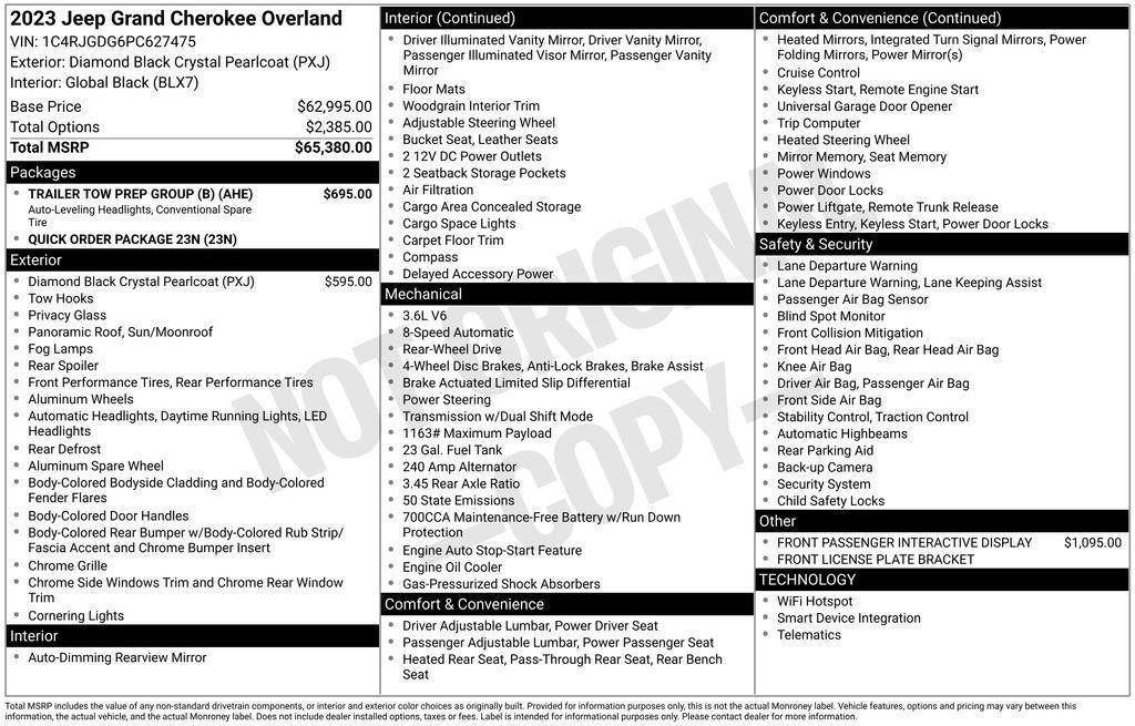 used 2023 Jeep Grand Cherokee car, priced at $35,991