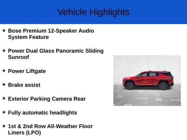 new 2025 Chevrolet Traverse car, priced at $55,605