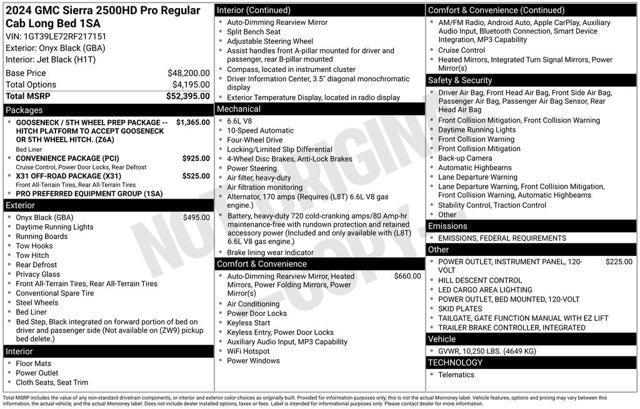 used 2024 GMC Sierra 2500 car, priced at $39,771