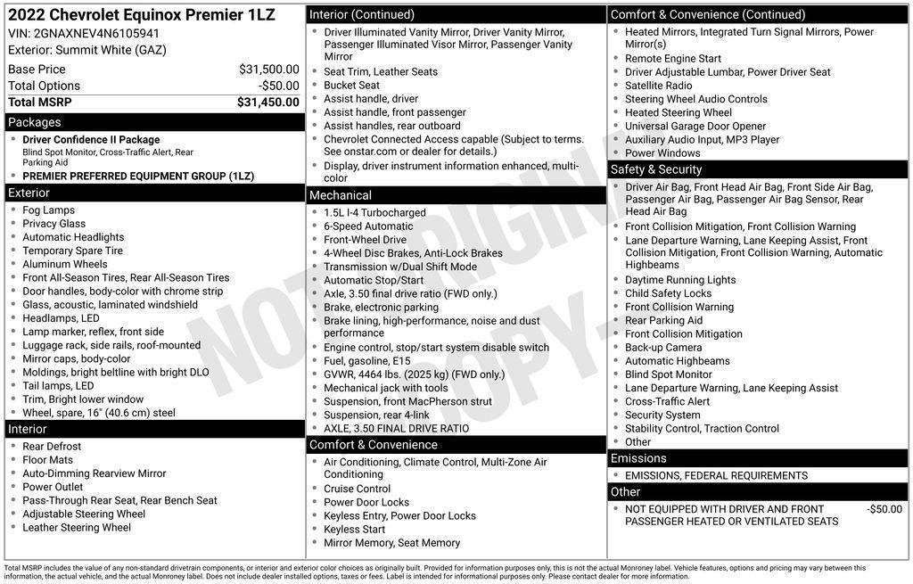 used 2022 Chevrolet Equinox car, priced at $18,551