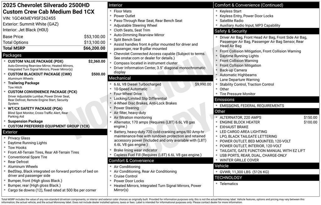 new 2025 Chevrolet Silverado 2500 car