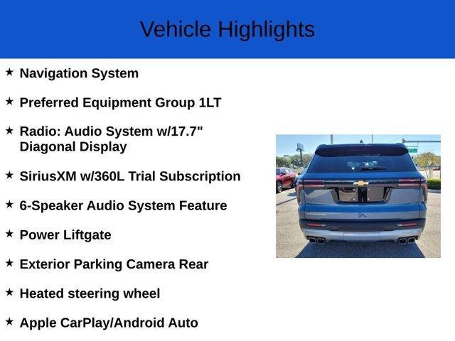 new 2025 Chevrolet Traverse car, priced at $42,095