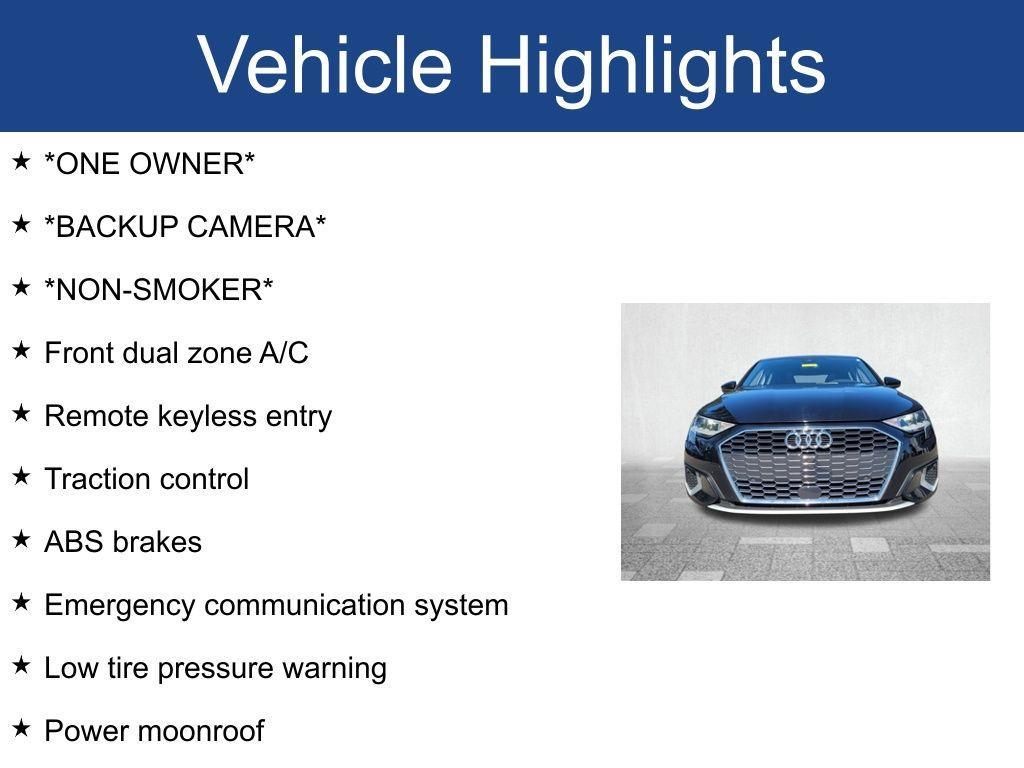 used 2022 Audi A3 car, priced at $22,700