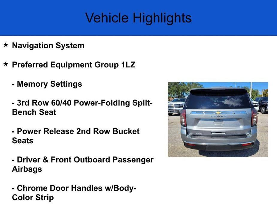 new 2024 Chevrolet Tahoe car, priced at $77,370