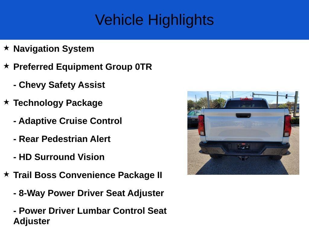 new 2025 Chevrolet Colorado car, priced at $43,840