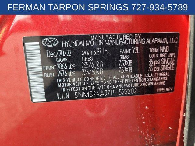 used 2023 Hyundai Santa Fe car, priced at $21,500