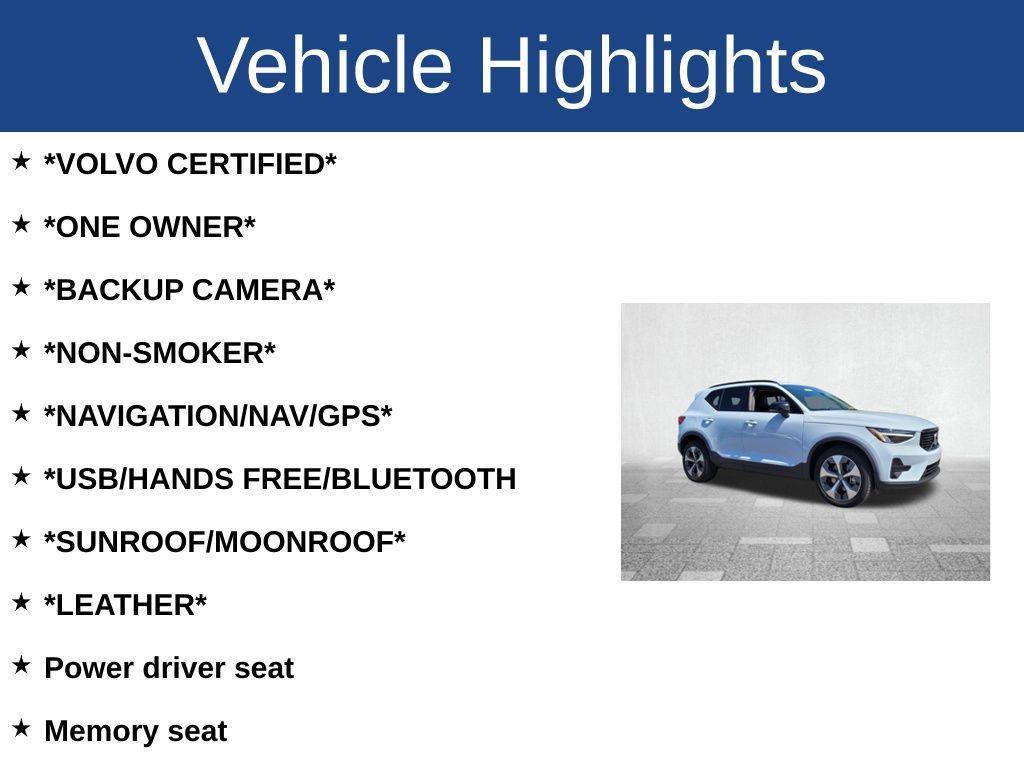 used 2024 Volvo XC40 car, priced at $32,200