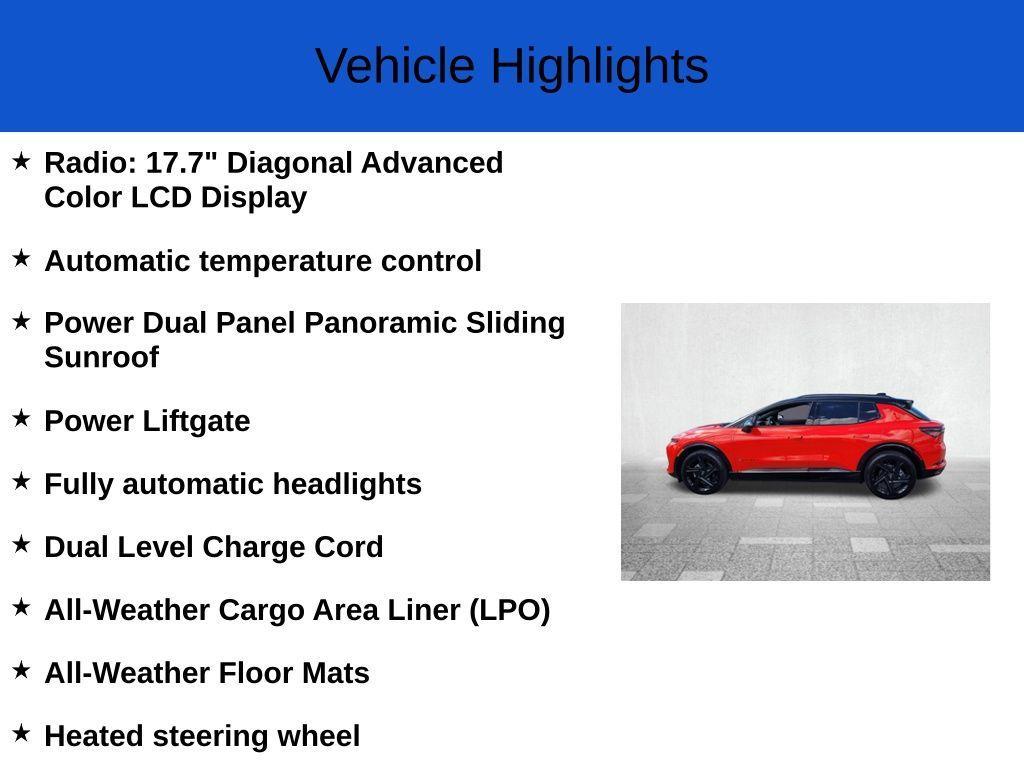 new 2025 Chevrolet Equinox EV car, priced at $42,310