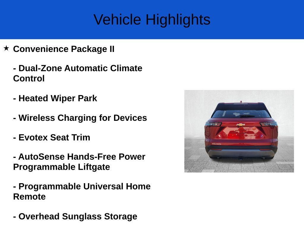 new 2025 Chevrolet Equinox car, priced at $29,440