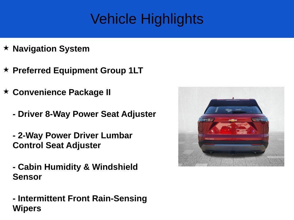 new 2025 Chevrolet Equinox car, priced at $29,440