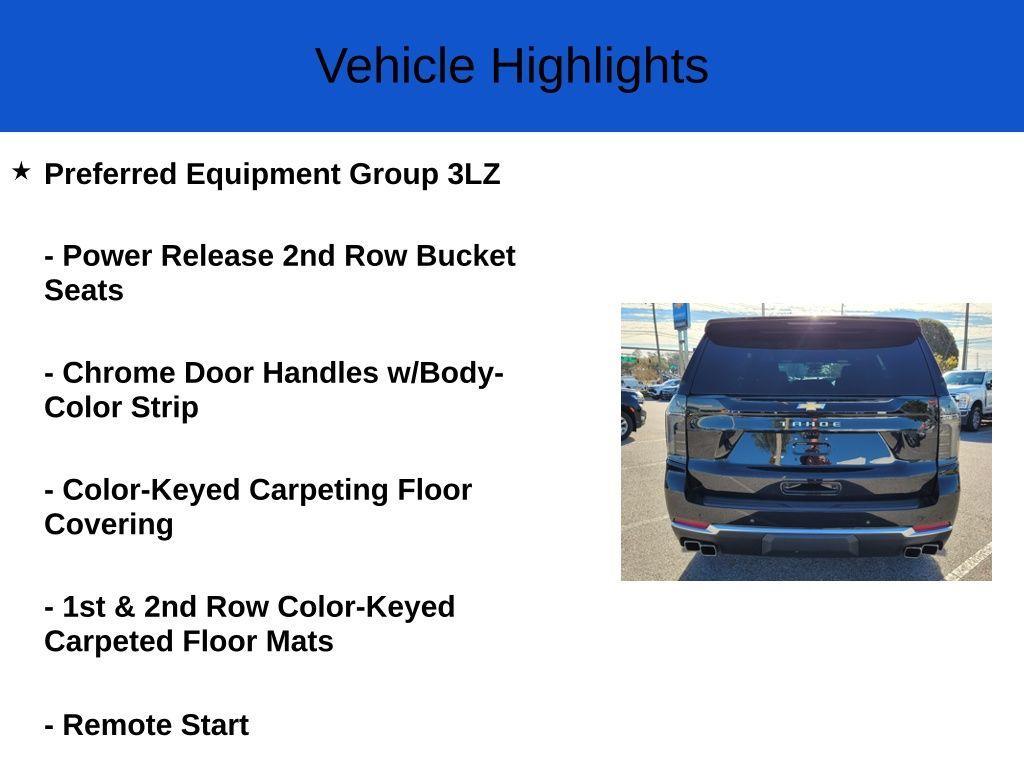 new 2025 Chevrolet Tahoe car, priced at $86,720