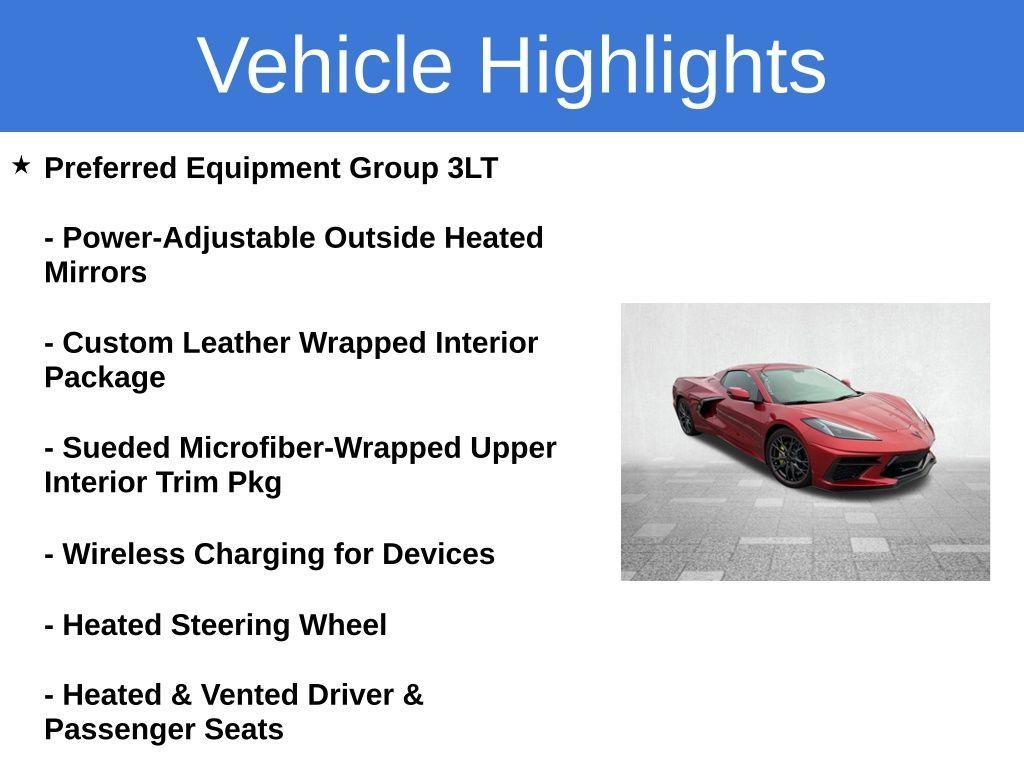used 2023 Chevrolet Corvette car, priced at $84,000