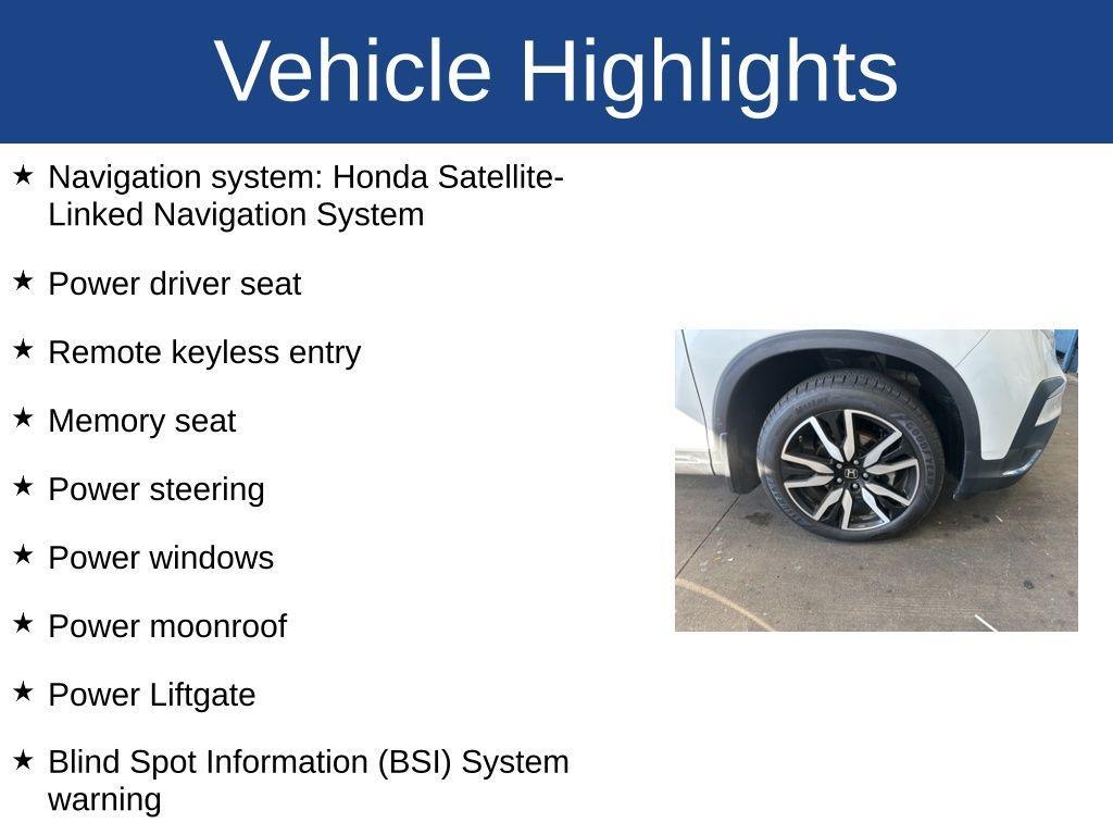 used 2022 Honda Pilot car, priced at $29,999