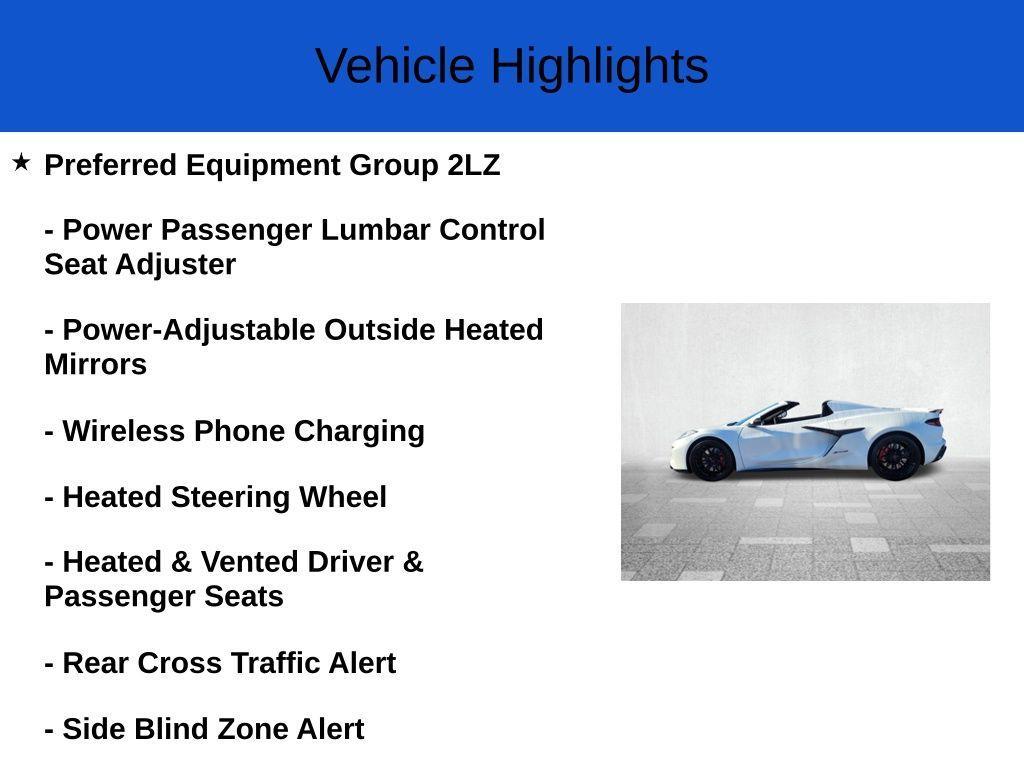 new 2026 Chevrolet Corvette car, priced at $148,274