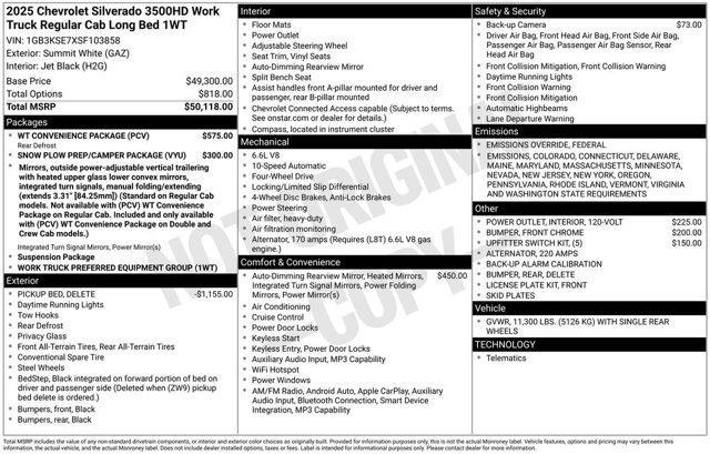 new 2025 Chevrolet Silverado 3500 car, priced at $59,479