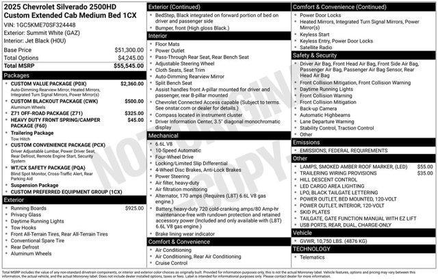 new 2025 Chevrolet Silverado 2500 car, priced at $53,915