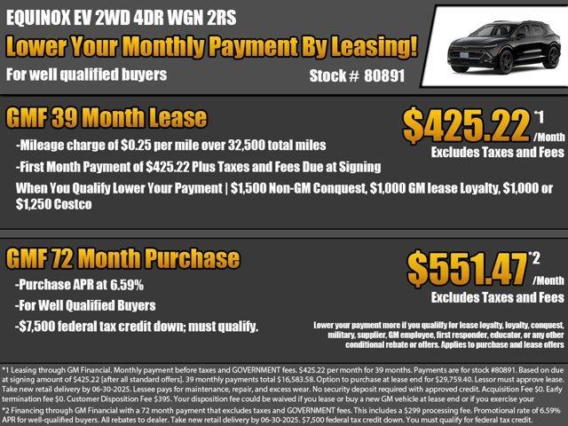 new 2025 Chevrolet Equinox EV car, priced at $40,223