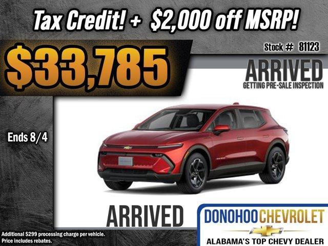 new 2025 Chevrolet Equinox EV car, priced at $33,785