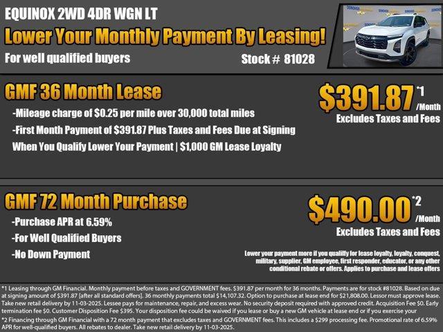 new 2026 Chevrolet Equinox car, priced at $29,075