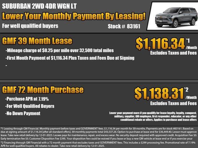 new 2026 Chevrolet Suburban car, priced at $66,411