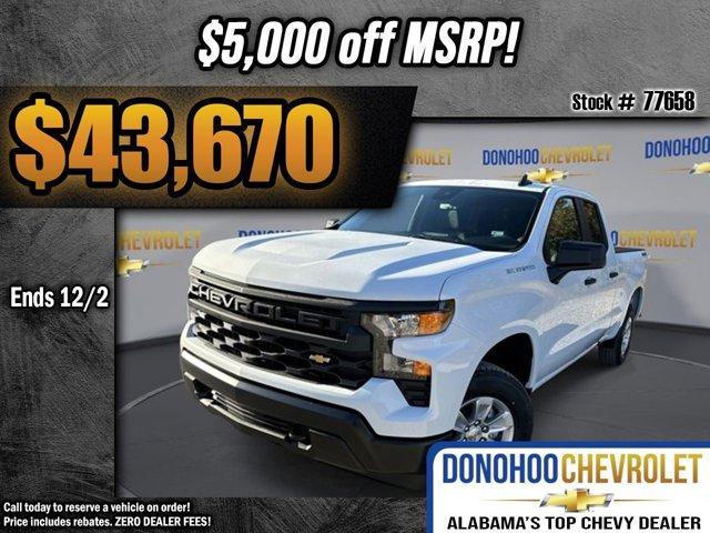 new 2025 Chevrolet Silverado 1500 car, priced at $43,670