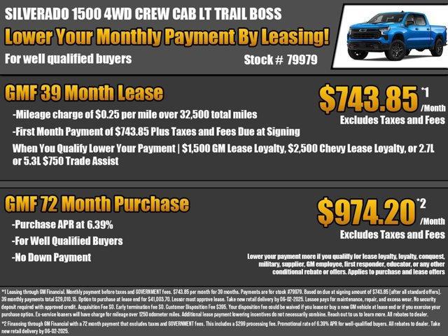 new 2025 Chevrolet Silverado 1500 car, priced at $58,135