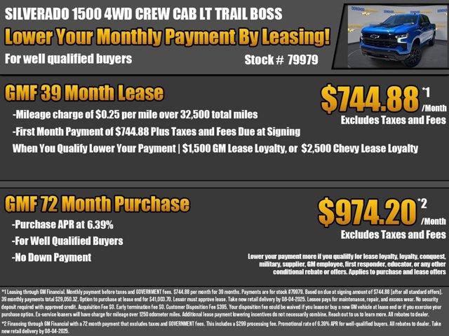 new 2025 Chevrolet Silverado 1500 car, priced at $58,135