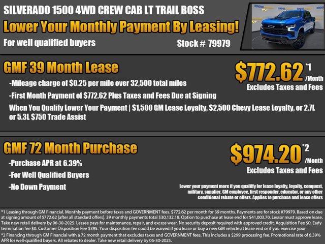 new 2025 Chevrolet Silverado 1500 car, priced at $58,135
