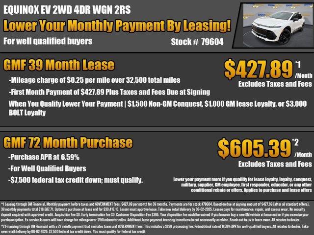 new 2025 Chevrolet Equinox EV car, priced at $43,422