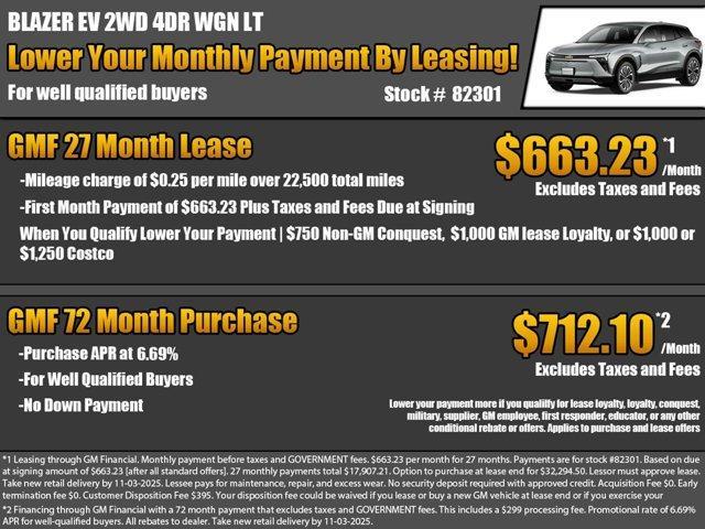 new 2026 Chevrolet Blazer EV car, priced at $42,135