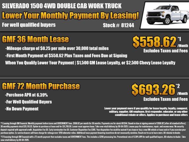 new 2025 Chevrolet Silverado 1500 car, priced at $41,370