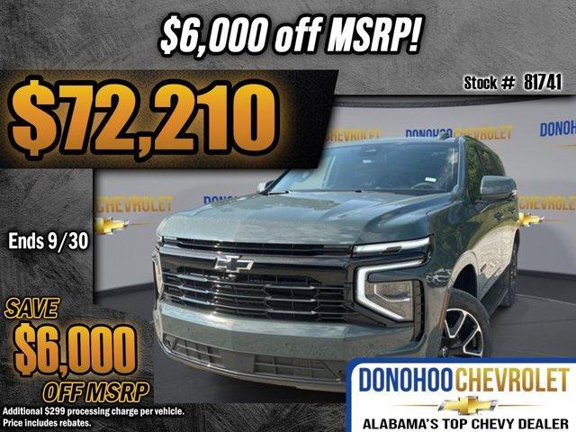 new 2025 Chevrolet Tahoe car, priced at $72,210