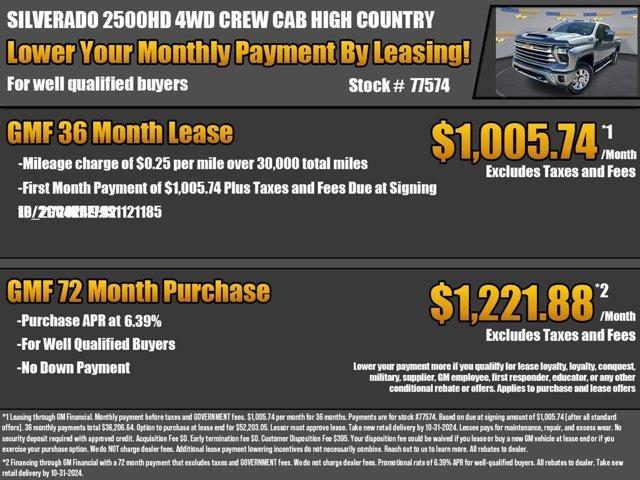 new 2025 Chevrolet Silverado 2500 car, priced at $72,915