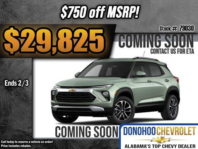 new 2025 Chevrolet TrailBlazer car, priced at $29,825