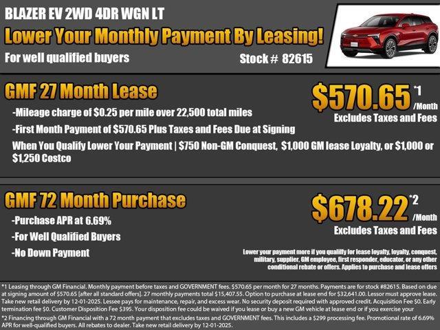 new 2026 Chevrolet Blazer EV car, priced at $40,130