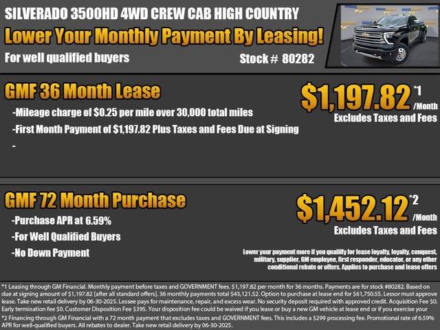 new 2025 Chevrolet Silverado 3500 car, priced at $86,165