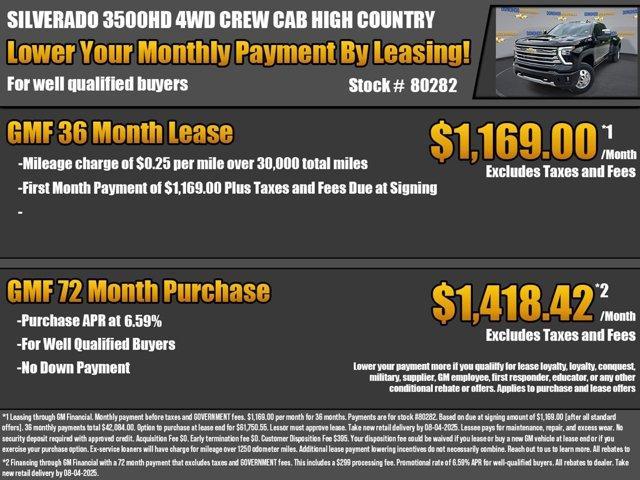 new 2025 Chevrolet Silverado 3500 car, priced at $84,165