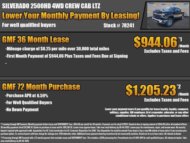 new 2025 Chevrolet Silverado 2500 car, priced at $71,515