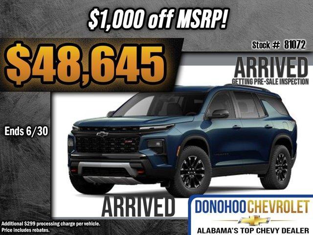 new 2025 Chevrolet Traverse car, priced at $48,645