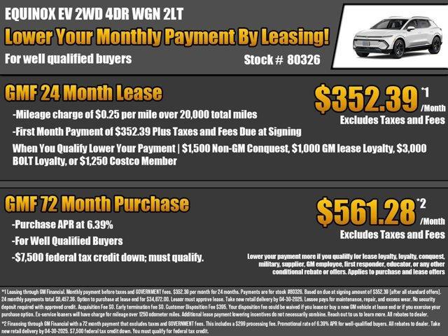 new 2025 Chevrolet Equinox EV car, priced at $40,994
