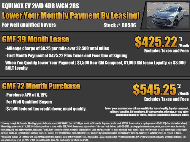 new 2025 Chevrolet Equinox EV car, priced at $40,223