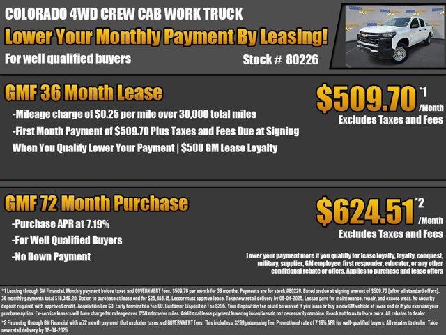 new 2025 Chevrolet Colorado car, priced at $36,435