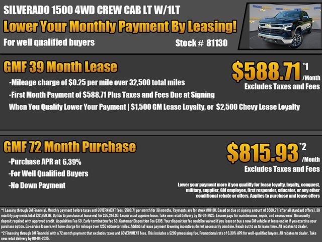 new 2025 Chevrolet Silverado 1500 car, priced at $48,690