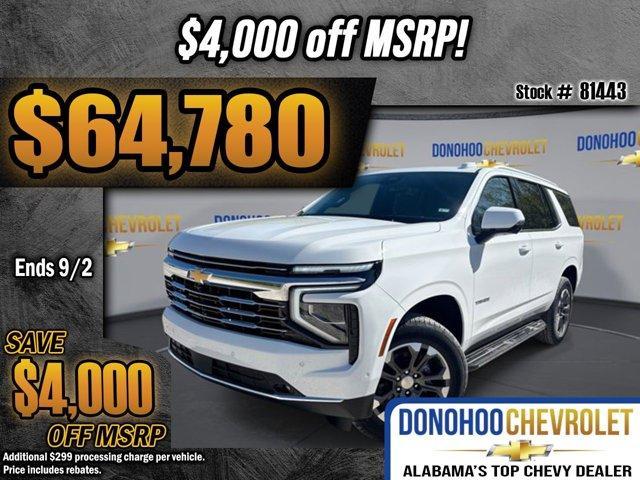 new 2025 Chevrolet Tahoe car, priced at $64,780