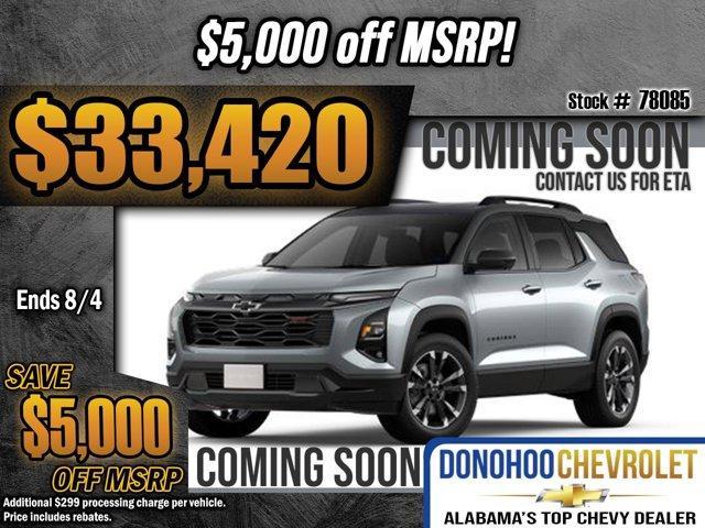 new 2025 Chevrolet Equinox car, priced at $33,420