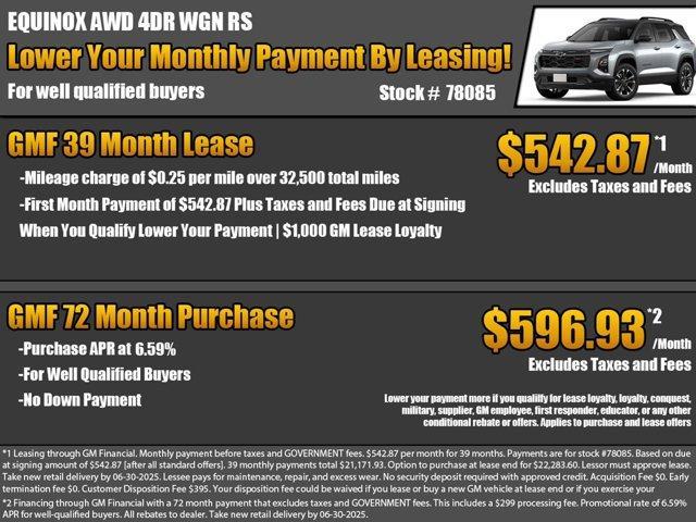 new 2025 Chevrolet Equinox car, priced at $35,420