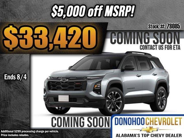 new 2025 Chevrolet Equinox car, priced at $33,420