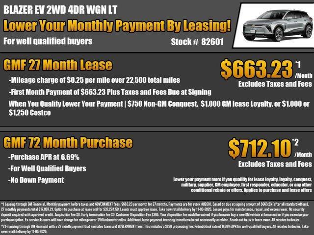 new 2026 Chevrolet Blazer EV car, priced at $42,135