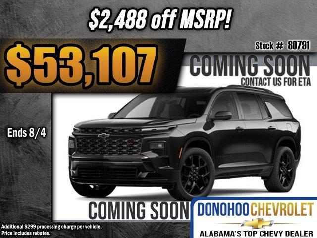 new 2025 Chevrolet Traverse car, priced at $53,107